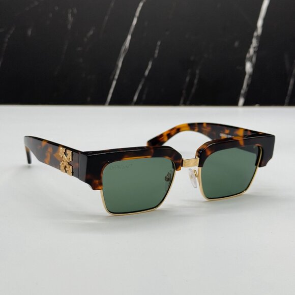 NEW OFF-WHITE WASHINGTON 055 HAVANA GOLD UNISEX SUNGLASSES OFF-WHITE WASHINGTON